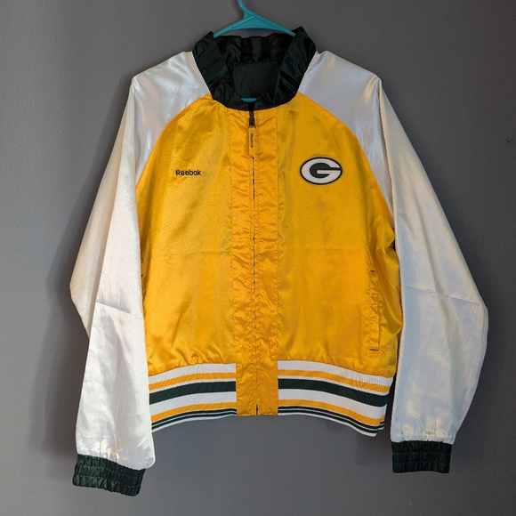 Nfl X Reebok Women's Green Bay Packers Zipper Front Jacket Reversible Size XL. - Picture 1 of 6